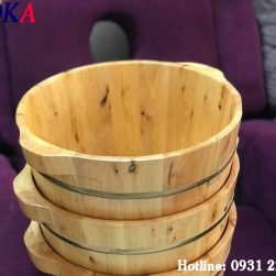 CHẬU NGÂM CHÂN BẰNG GỖ