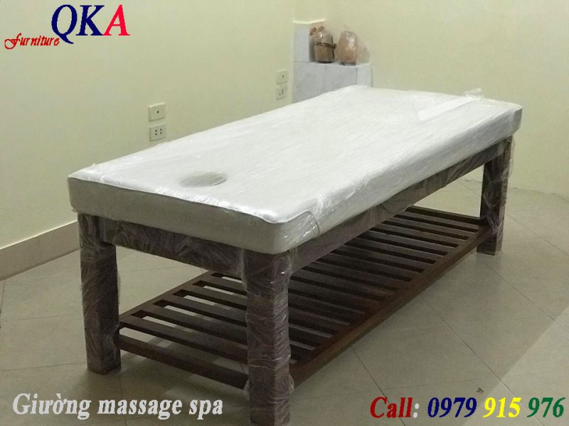giường massage chân gỗ