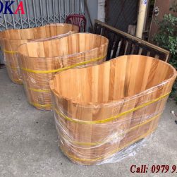 BỒN TẮM GỖ OVAN